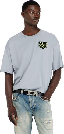 Diesel T-shirt with Diesel Industry chest print - T-Shirts - Man - Grey