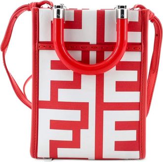 Fendi x Marc Jacobs Sunshine Shopper leren shopper met print - Rood
