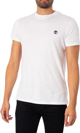 Timberland e Mens Slim Fit T-Shirt Dun River, White, White, 3XL