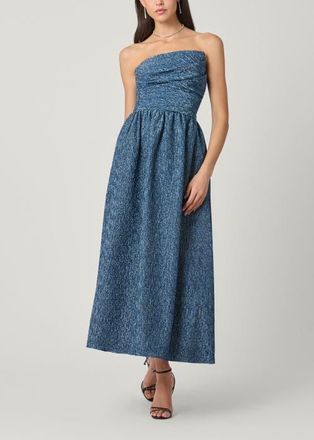 Shoshanna Midnight Sanders Sapphire Jacquard Dress at Nordstrom, Size 12