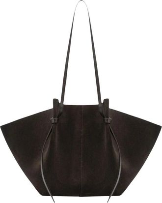 Yuzefi Large Mochi - Dames - Shoppers - Bruin - ONE Size - Su&egrave;de - Tassen
