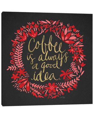 iCanvas Icanvas Coffee Charcoal Wall Art