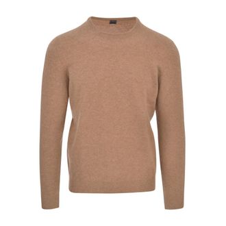 Fedeli Cashmere Knitwear, male, Brown, Size: 3XL Modern Versatile Sweater
