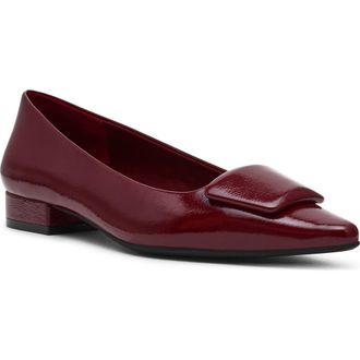 Anne Klein Crawford Pointed Toe Flat in Burgundy at Nordstrom, Size 7.5