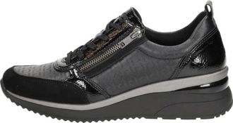 Remonte Sneakers Laag - Dames - Sneakers - Zwart - 42 EU - Schoenen