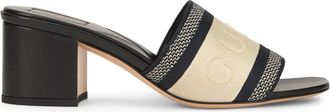 Gucci Heeled Mules, female, Beige, Size: 7 1/2 US Mid-heeled Sandal