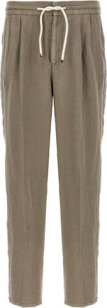 Brunello Cucinelli Green Linen trousers