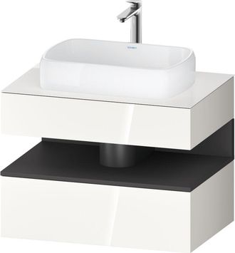 Duravit Duravit - Qatego Consola Mueble Bajo Lavabo, 1 Extra&iacute;ble, 1 Caj&oacute;n