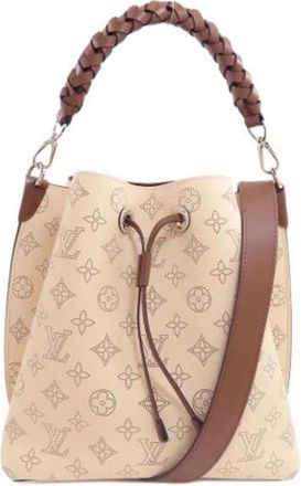 Louis Vuitton Pre-owned Mahina Handbag - Dames - Vintage Rugzakken - Beige - ONE Size - Leer - Vintage