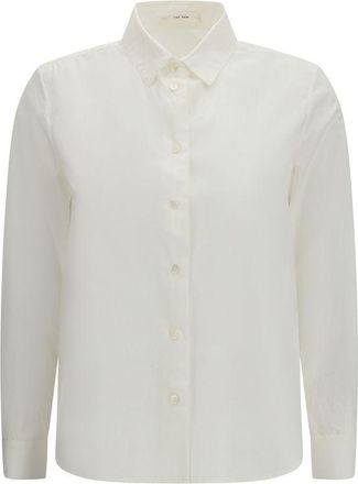 The Row White Cotton Dress Womens Shirt