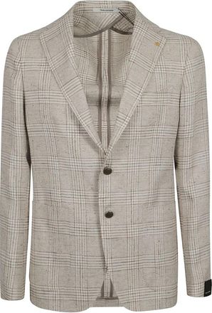 Tagliatore Blazer - Heren - Blazers - Beige - 2XL - Katoen - Jassen