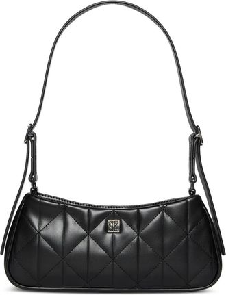 Calvin Klein Borsa a spalla con placca logo - Nero
