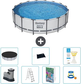 Bestway Piscina Bestway Steel Pro Max Redonda - 488x122 Cm - 8-piezas S559