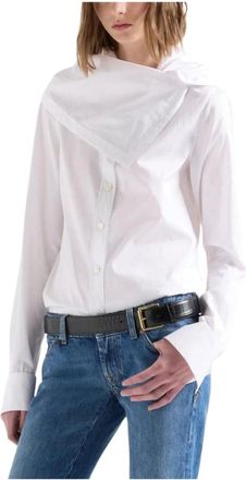 7 For All Mankind Overhemden, Dames, Wit, S, Shirt