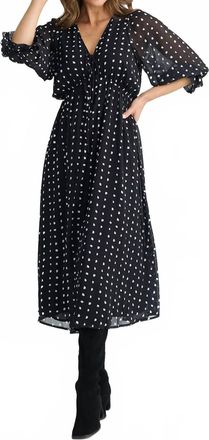 Brave & True Parkside Midi Dress In Arches Dot