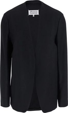 Maison Margiela Minimal Jacket - Dames - Blazers - Zwart - XS - Katoen - Jassen