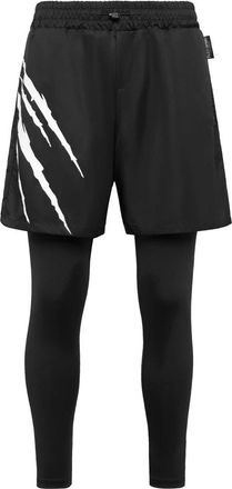 Plein Sport Leggings - Heren - Trainingsbroeken - Zwart - XS - Fitness