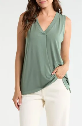 Tommy Bahama Kauai V-Neck Tank in Dark Jade at Nordstrom, Size X-Large