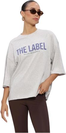 ALIX The Label Alix The Label, Tops, Dames, Grijs, S, Denim, Knitted The Label Oversized T-Shirt
