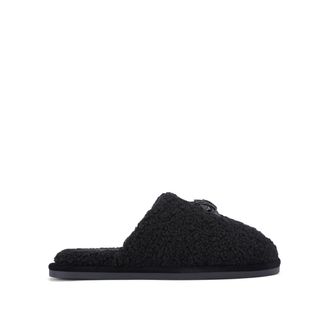 Kurt Geiger Womens Kensington Slippers - Black material_Fabric - Size UK 6