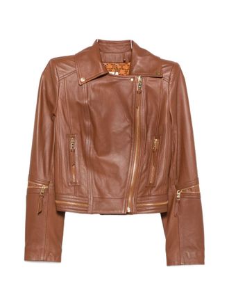 Elisabetta Franchi leren bikerjack