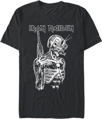 Iron Maiden Mens Iron Maiden Monochrome Somewhere in Time T Shirt in Black at Nordstrom, Size Xxx-Large