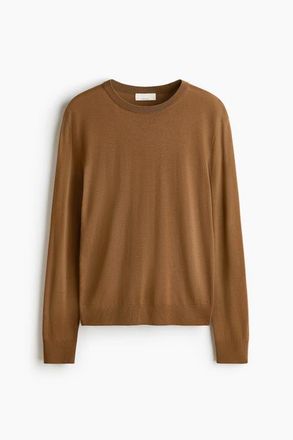 H&M Merino Wool Jumper in Brown at Nordstrom, Size X-Small
