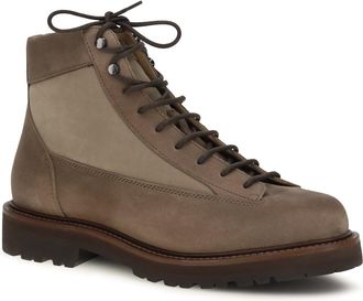 Brunello Cucinelli Mens Lace-Up Ankle Boots Koala+fungo