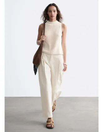 & Other Stories pantaloni balloon bianco sporco
