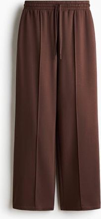 H&M Wide Crease-front Joggers in Brown at Nordstrom, Size Xx-Small