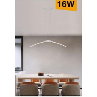 Trade Shop Trade Shop Traesio - Trade Shop - Lampadario Da Soffitto A Sospensione Led 16w Curvato Luce 3000k 6500k 4000k B68-b