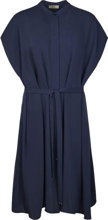 Herno Shirt Kleedjes - Dames - Korte kleedjes - Blauw - L - Kleedjes