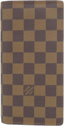 Louis Vuitton Ebene Coated Canvas Long Wallet (Bi-Fold) (Pre-Owned)