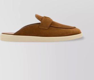Prada flat sole suede loafers