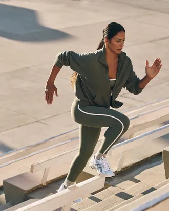 Vuori Clothing AllTheFeels Corset Legging | Agate Green | XS, Size Extra Small