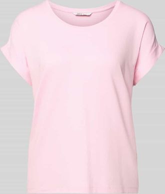 Only Regular Fit T-Shirt aus Viskose-Mix Modell MOSTER in Rosa, Gr&ouml;&szlig;e XL