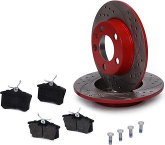 OEM Juego De Discos Y Pastillas De Freno Trasero Sport-extreme Audi, Skoda, Vw 200901231