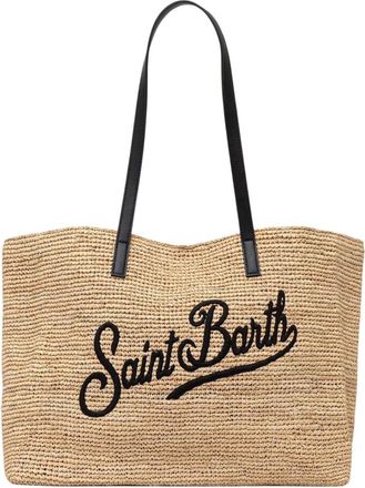 MC2 Saint Barth Borsa Citt&agrave; in Rafia - - Bags - Donna - Beige - ONE SIZE