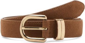 Mango Suede Belt in Brown at Nordstrom, Size X-Large