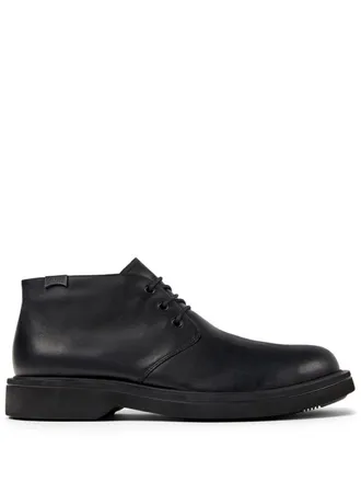 Camper Norman lace-up leather boots - Black