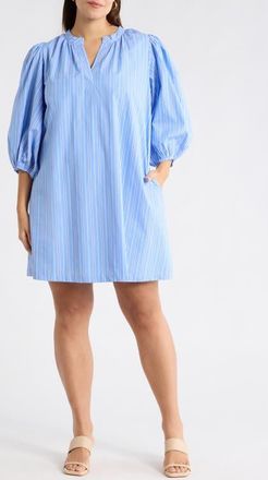 Sugarlips Malaga Victoria Striped Shift Minidress in Blue-White at Nordstrom, Size 2 X