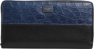 Dolce & Gabbana Continental Zipper Wallet - Heren - Portefeuilles - Zwart - ONE Size - Leer - Accessoires