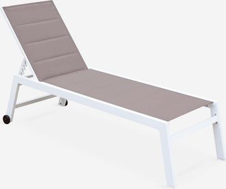 Sweeek Textilene And Aluminium Sun Lounger 6 Reclining Positions