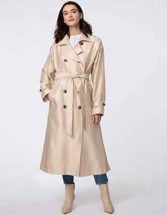 Bernardo DB TEXTURED TRENCH CT