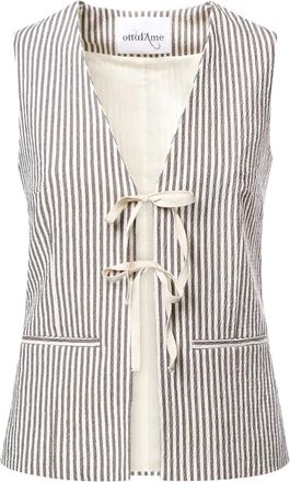 ottod'Ame Vests - Dames - Gillet - Bruin - 2XS - Kostuums