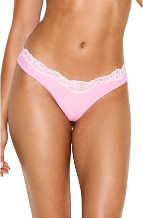 SKIMS Fits Everybody Lace Dipped Thong in Bubblegum at Nordstrom, Size X-Large