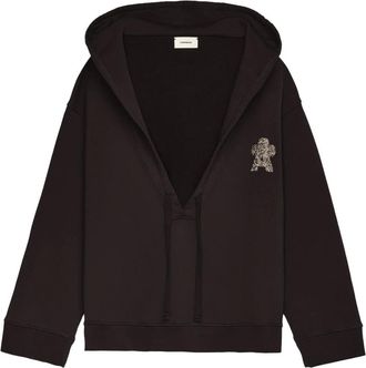 A Paper Kid Dames, Sweatshirts & Hoodies, Zwart, Maat: XS Katoen