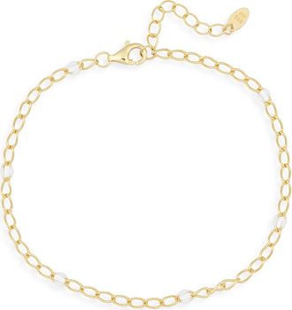 Argento Vivo Enamel Link Chain Bracelet in Gold at Nordstrom Rack