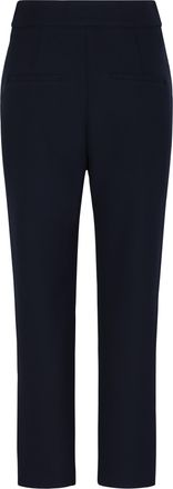 Veronica Beard Womens Trousers Renzo Navy-Silver Polyester Straight Navy/silver