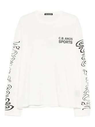 Cole Buxton graphic long-sleeve T-shirt - Bianco